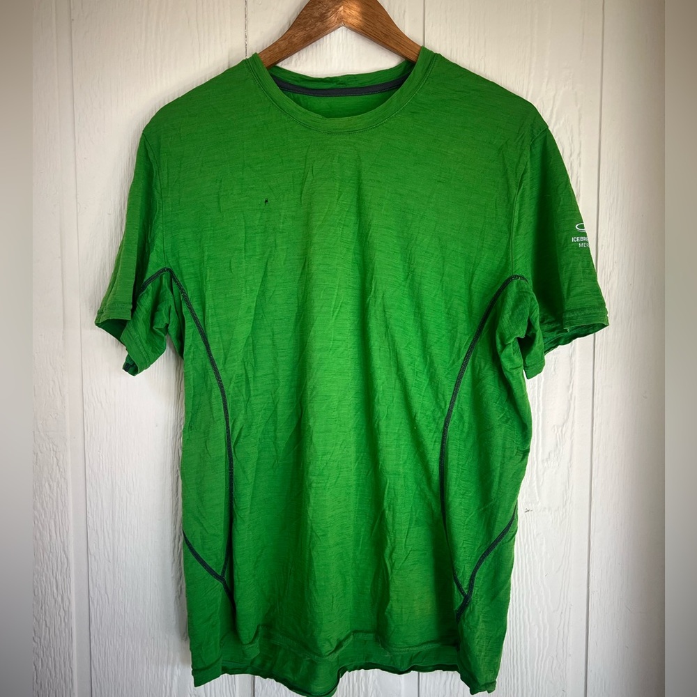 Green Icebreaker Merino T-Shirt